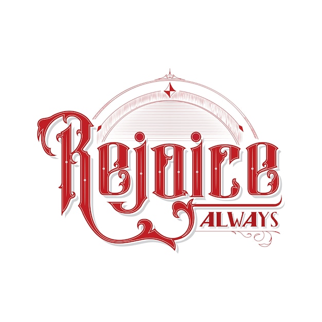 Rejoice handlettering typography