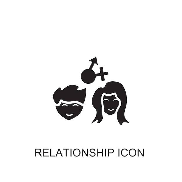 Relationship vector icon icon