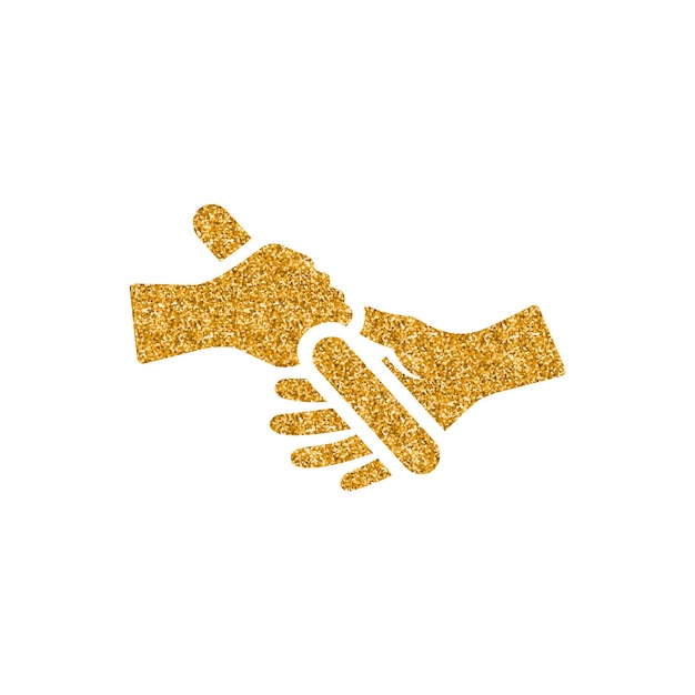 Relay run icon gold glitter texture vector illustration