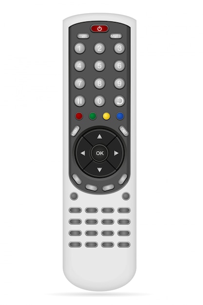 Remote control for audio video equipment vector illustration