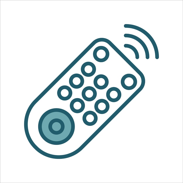 Vector remote control icon vector design template simple and clean