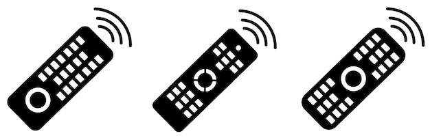 Remote control TV icons