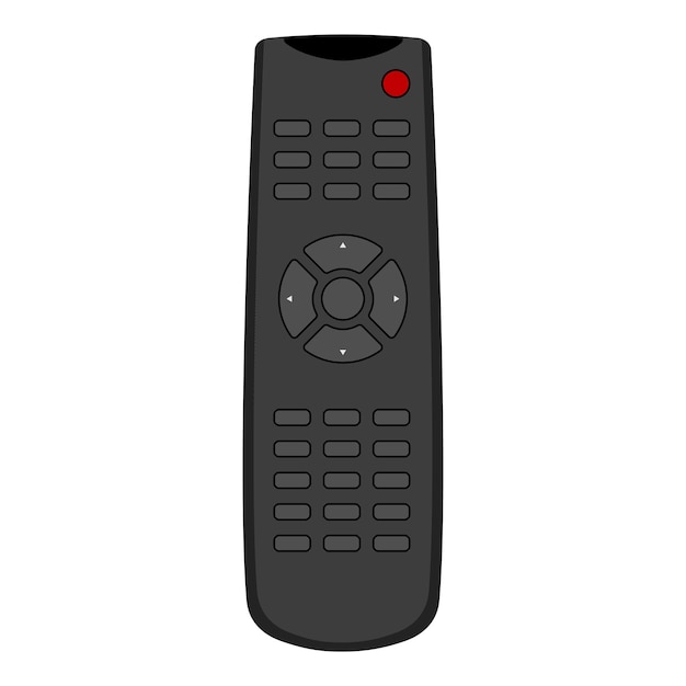 Remote control for TV or media center Infrared controller symbol Vector