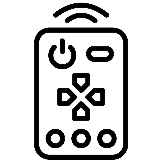 Vector remote control vector icon illustration of robotics iconset