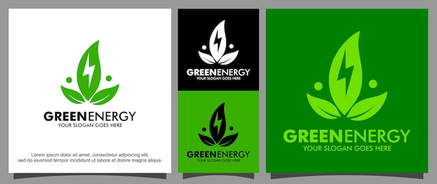 Renewable energy source logo template