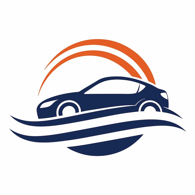 Vector rent car logo design concept vector art and illustration