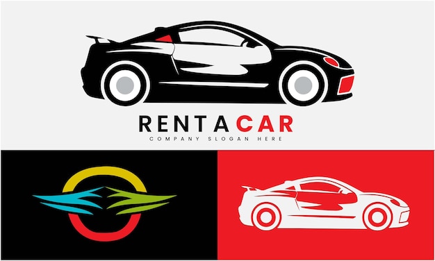 Rent a car transport service modern minimalist modern vector logo design 1