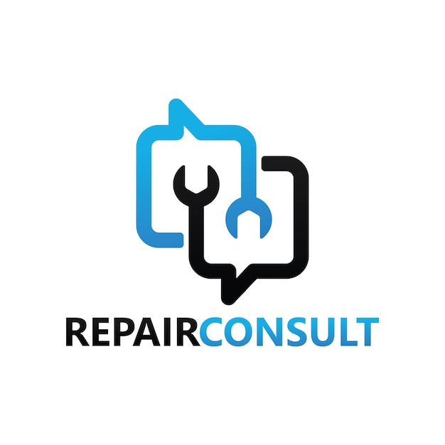 Repair consult logo template design