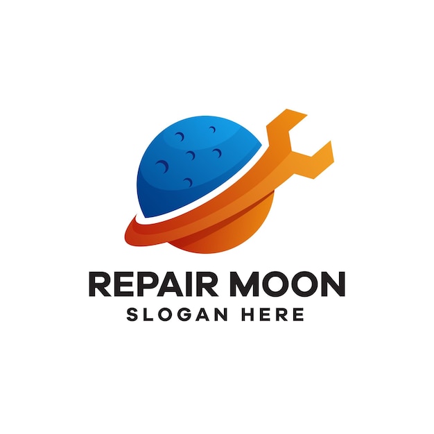 Repair Gradient Colorful Logo Design