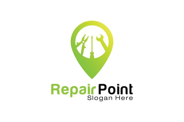 Repair Point logo design template