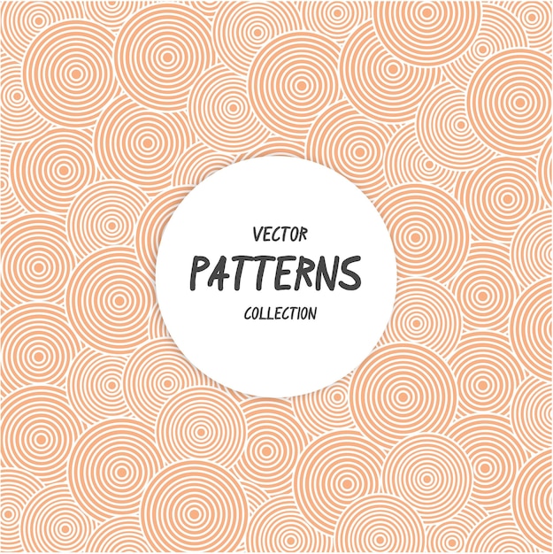 repeated circle pattern seamless background vector