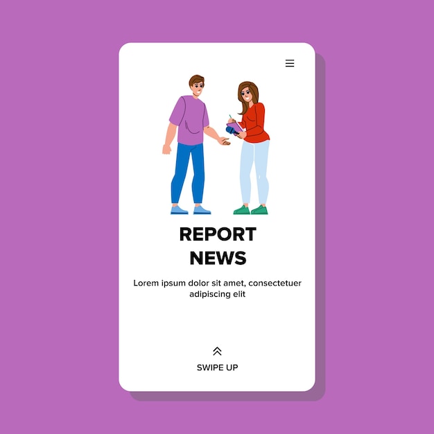 Report news vector