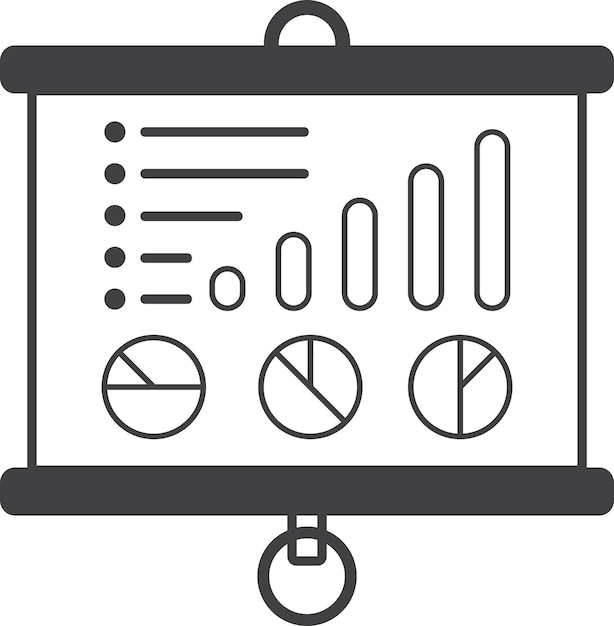 Reports and statistics illustration in minimal style