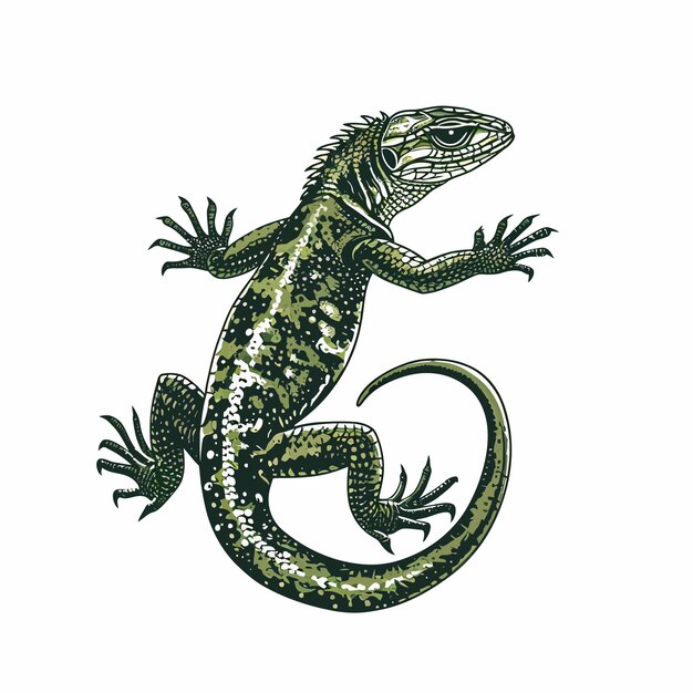 Vector reptile animal illustration