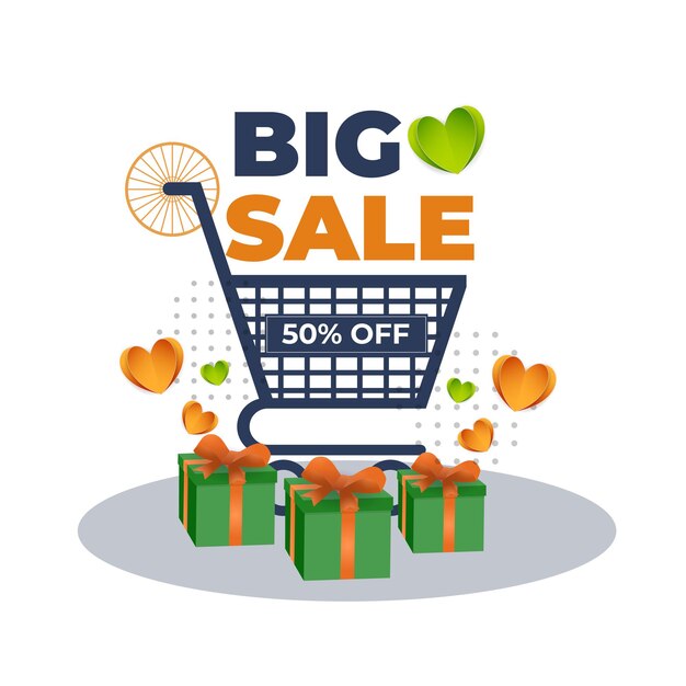 Republic Day Biggest Sale Background Design