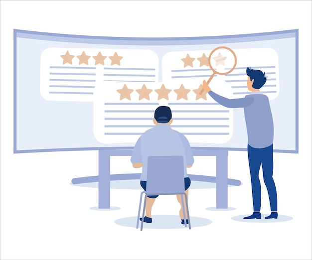 Vector reputation management team monitor online feedback rating to improve brand positive rank