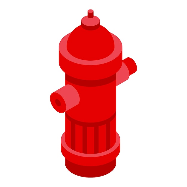 Rescuer water hydrant icon Isometric of rescuer water hydrant vector icon for web design isolated on white background