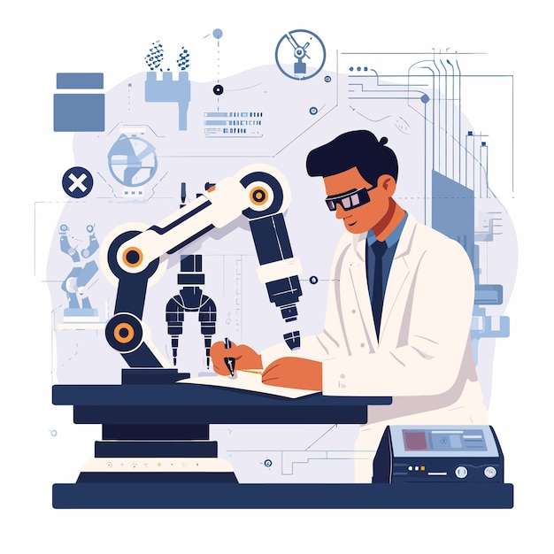 Vector research lab biochemical engineering