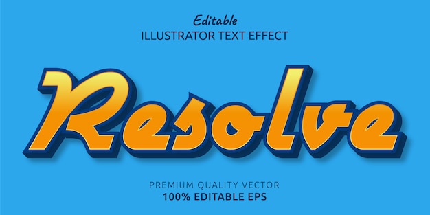 Resolve Editable Text Style Effect