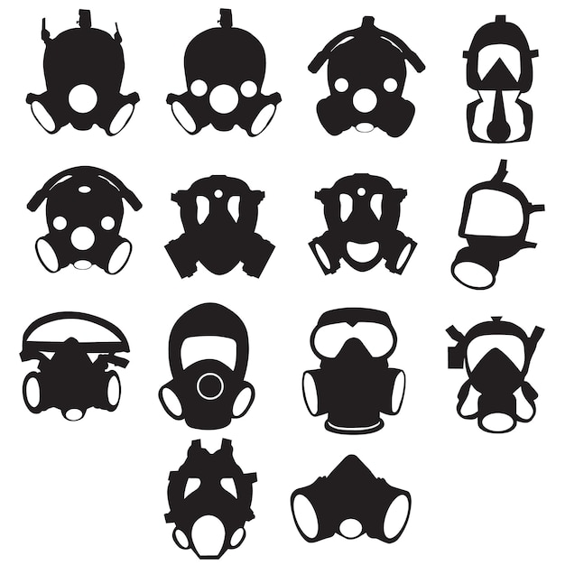 Respirator mask Respirator Mask EPS Vector Illustration for Safety and Healthcare Designs