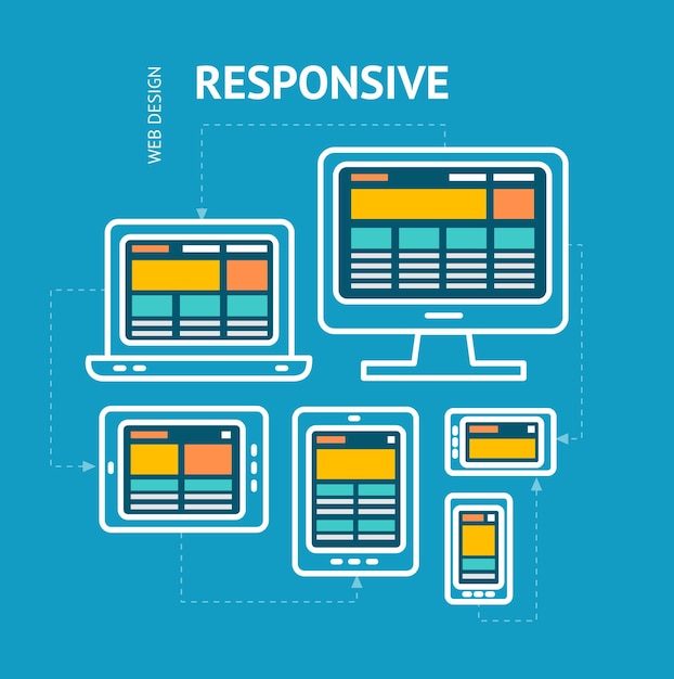 Responsive Web Design Concept Vector