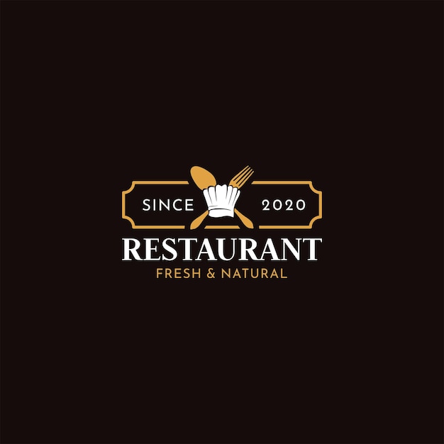 Restaurant badge in retro style logo