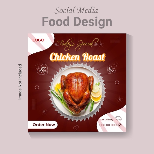 Restaurant delicious food menu , Social media Asian food design template.