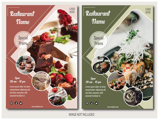 Restaurant flyer simple template