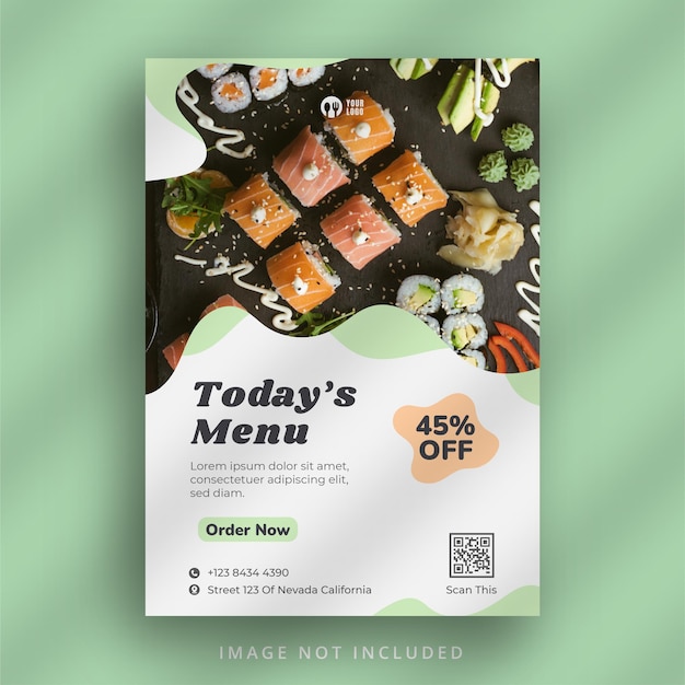 Restaurant flyer template