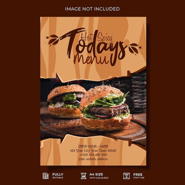 Restaurant Food Flyer Template