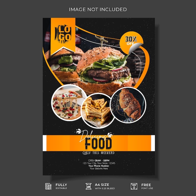 Restaurant Food Flyer Template