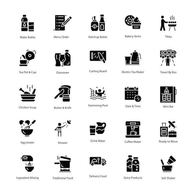 Restaurant And Food Icons Pack