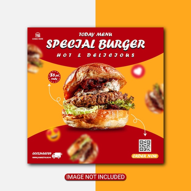 Restaurant Food Menu Flyer Template Design Premium Vector