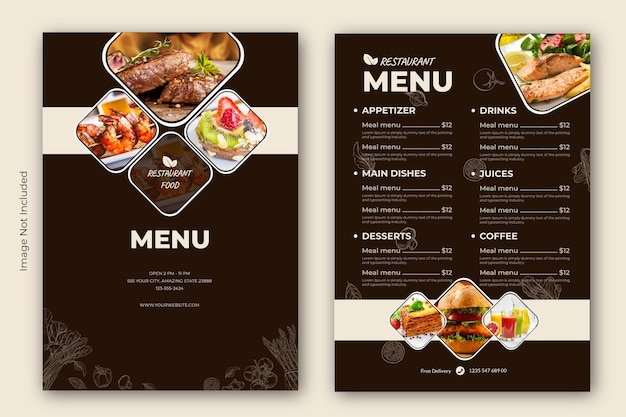 Restaurant Food Menu Template Design