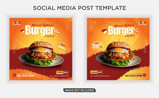 Restaurant Food Social Media Post