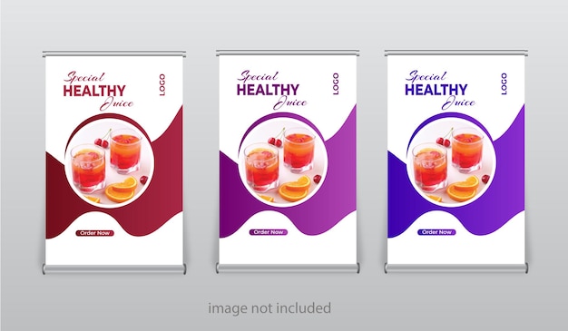 restaurant food tabletop banners design template