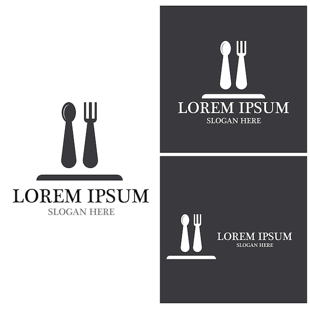 Restaurant icon logo vector template