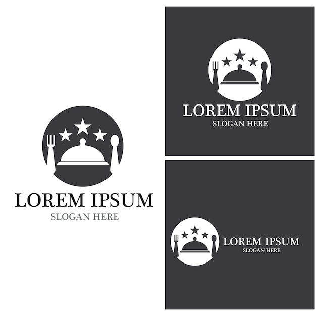 Restaurant icon logo vector template