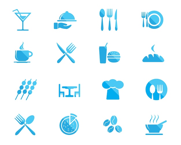 restaurant icons collection