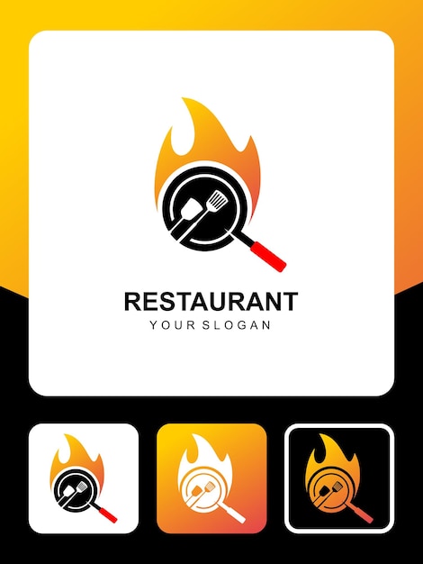 restaurant logo design and icons