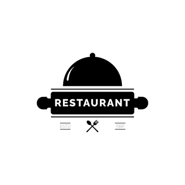 Restaurant logo design template vector