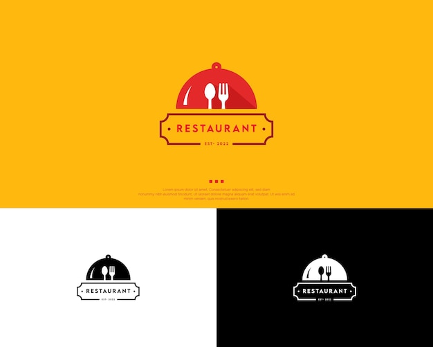 Restaurant logo design template