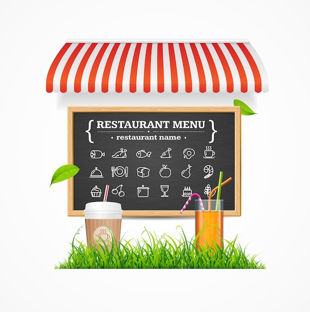 Restaurant Menu Concept Vector