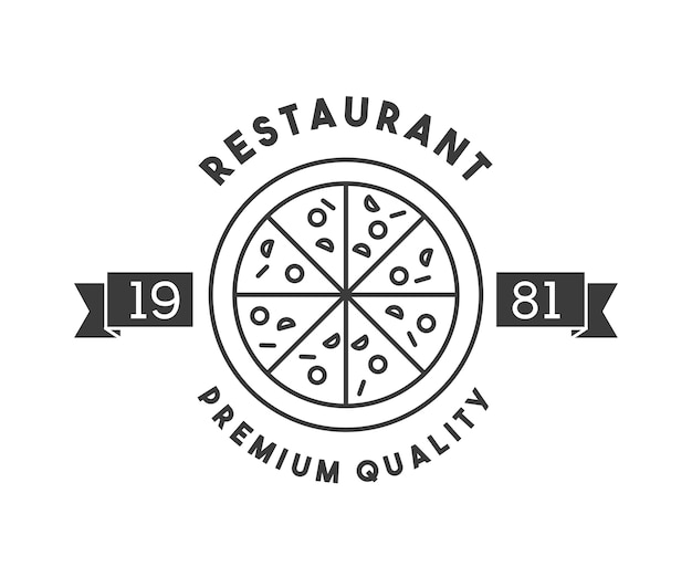 restaurant menu emblem icon