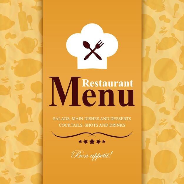 Restaurant menu template