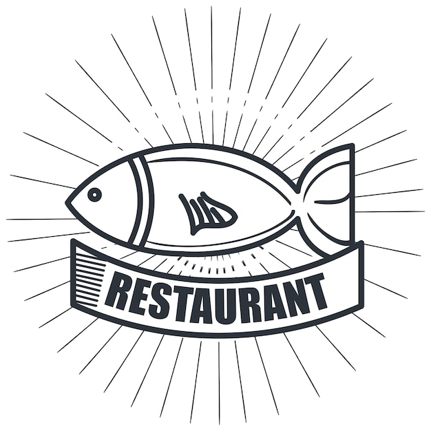 restaurant seafood delicacies isolated icon design