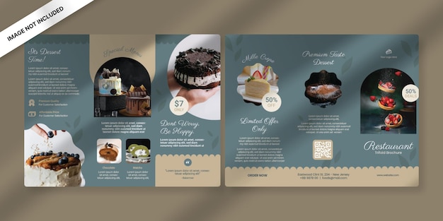 Restaurant Trifold Brochure Template