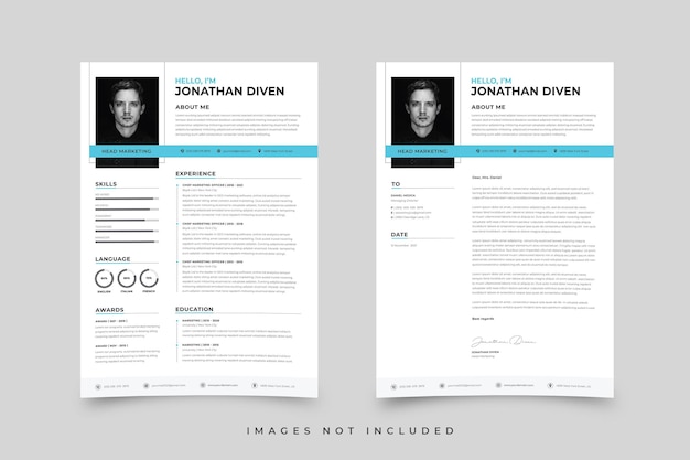 A resume for a client with the title of the name of the author.