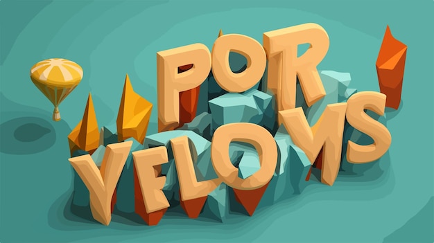 Vector retro 3d follow your dreams phrase design for creative projects