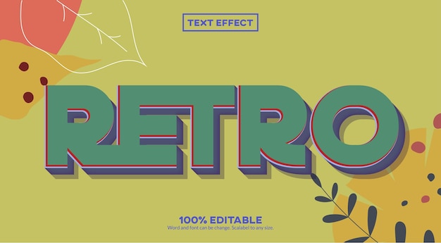 Retro 3D Text Effect